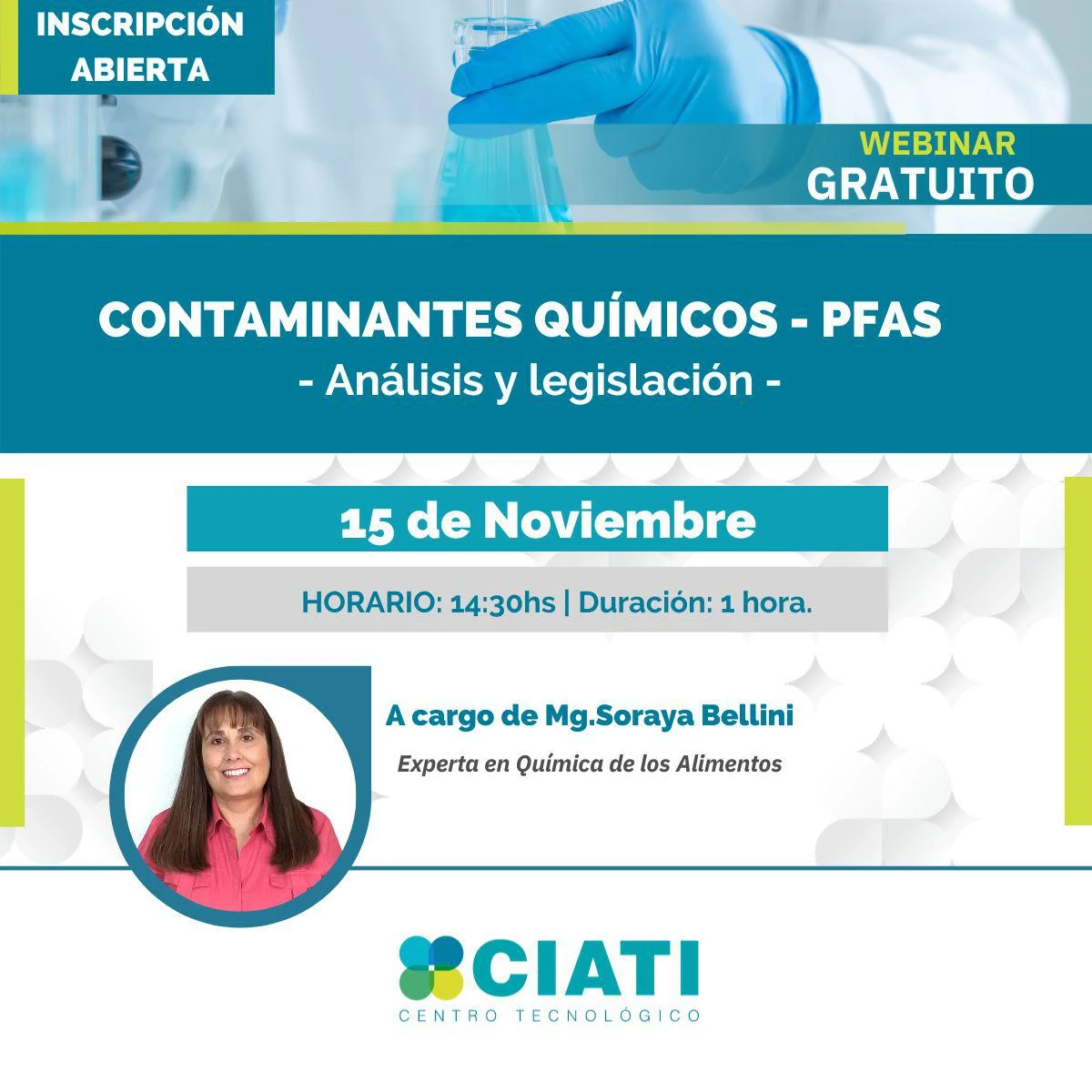 CONTAMINANTES QUÍMICOS. PFAS. Análisis y legislación.