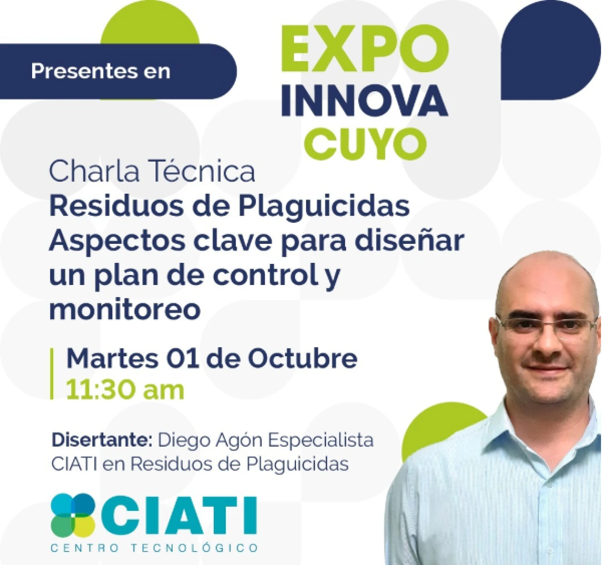Charla técnica - Residuos de Plaguicidas, Aspectos claves para diseñar un plan de control y monitoreo